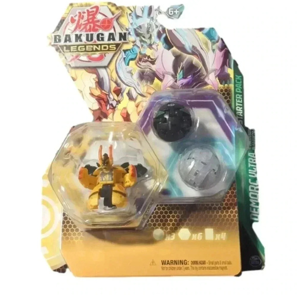 Bakugan Legends Demorc Ultra with Colossus and Barbetra Starter Pack Figures - 3 - Picture 1 of 5
